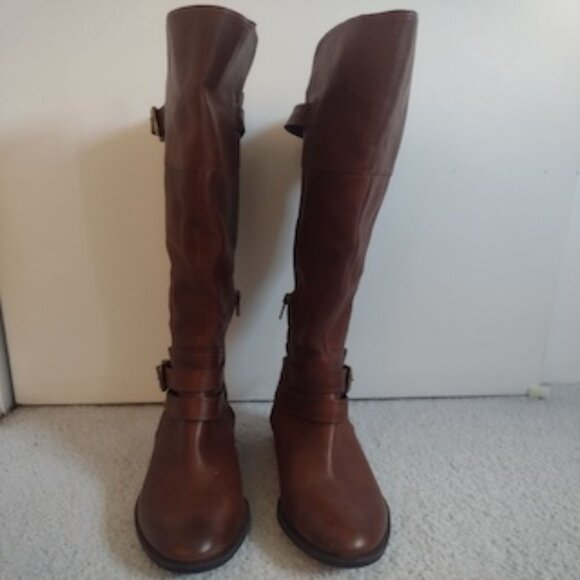Vince Camuto Prestinta 6 Riding Below the Knee Boots Brown NEW - Picture 2 of 5